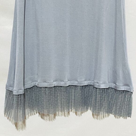 2 Coquette Extra Long Knit Tank Top Shirt Dress Lace Extender Small LOGO Layers - Picture 7 of 15